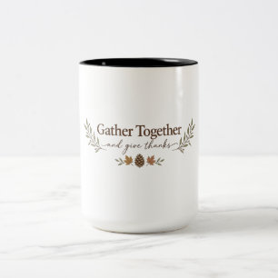 Gather Together Thanksgiving Mug