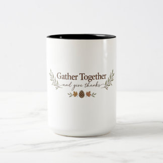 Gather Together Thanksgiving Mug