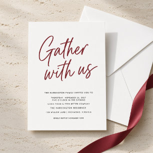 Gather With Us Thanksgiving Dinner Invitation
