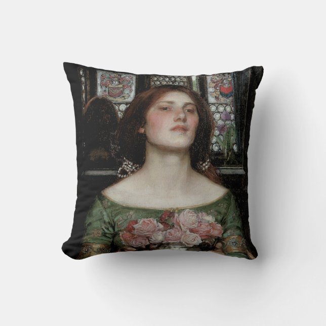 Gather Ye Rosebuds While Ye May Cushion (Front)