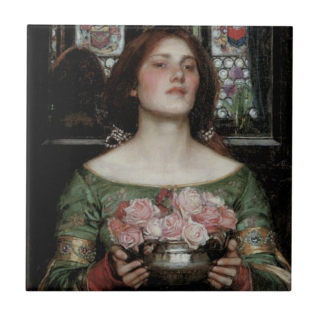 Gather Ye Rosebuds While Ye May Tile (Front)