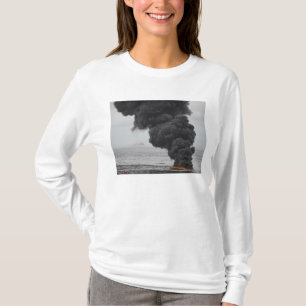 Gathered concentrated oil burns T-Shirt