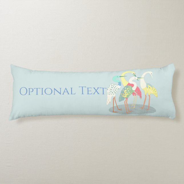 Gathered Cranes Body Cushion (Front)
