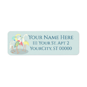 Gathered Cranes Return Address Label
