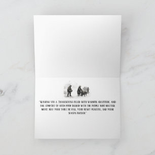 Gathered in Warmth • Grateful in Autumn Thank You Card