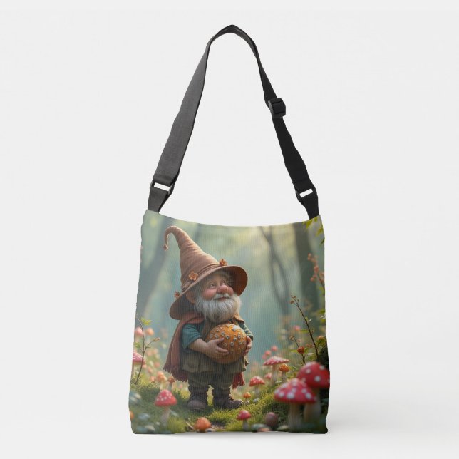 Gatherin Mushrooms Crossbody Bag (Front)