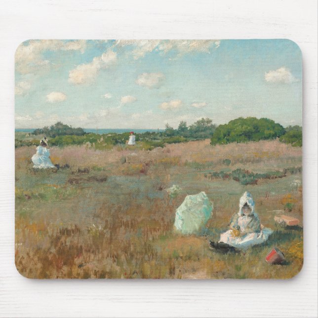 Gathering Autumn Flowers, 1894-5 (oil on canvas) Mouse Pad (Front)