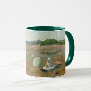 Gathering Autumn Flowers, 1894-5 (oil on canvas) Mug