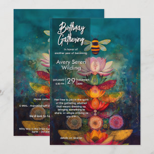 Gathering Light   Bee Design Invitation