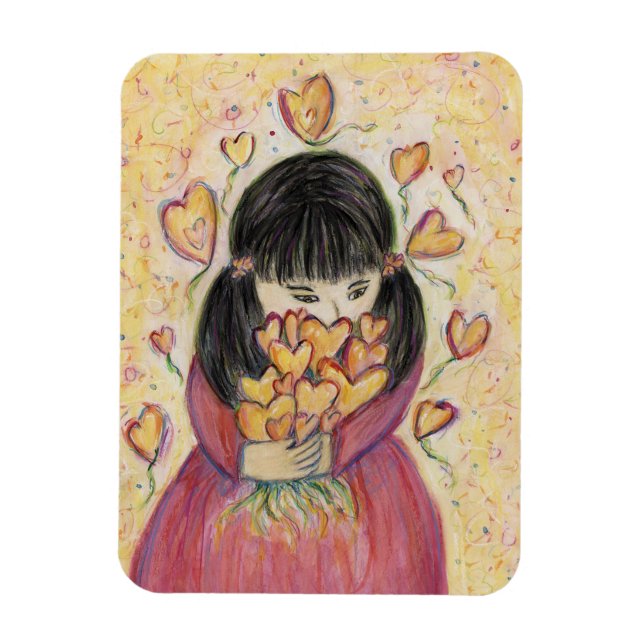 Gathering Love Hearts Inspirational Fridge Magnets (Vertical)