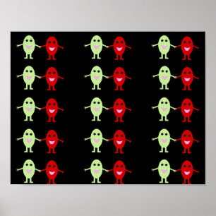 Gathering of Grapes Poster