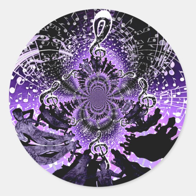 Gathering of Love_ Classic Round Sticker (Front)