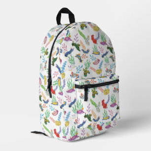 Gathering of Nudibranchs Ocean Art Design Printed Backpack