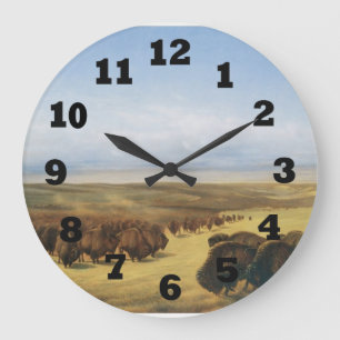 Gathering of the Herds Large Clock