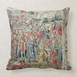 Gathering the Booty, Tapestry of David and Bathshe Cushion