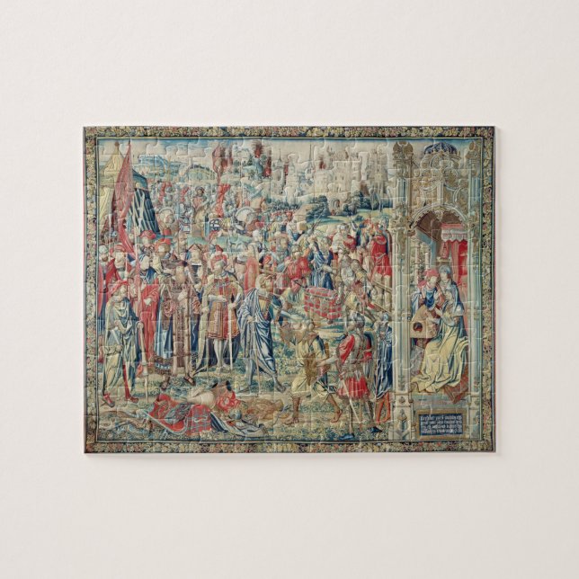 Gathering the Booty, Tapestry of David and Bathshe Jigsaw Puzzle (Horizontal)