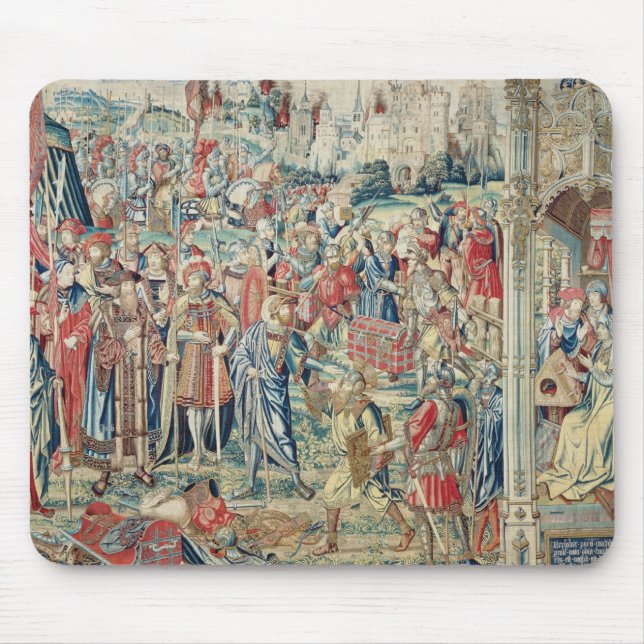 Gathering the Booty, Tapestry of David and Bathshe Mouse Pad (Front)