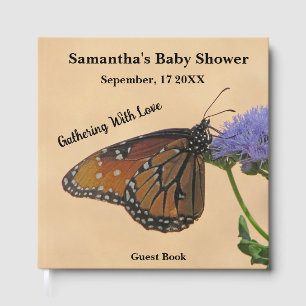 Gathering With Love Butterfly Baby Shower Guest Book