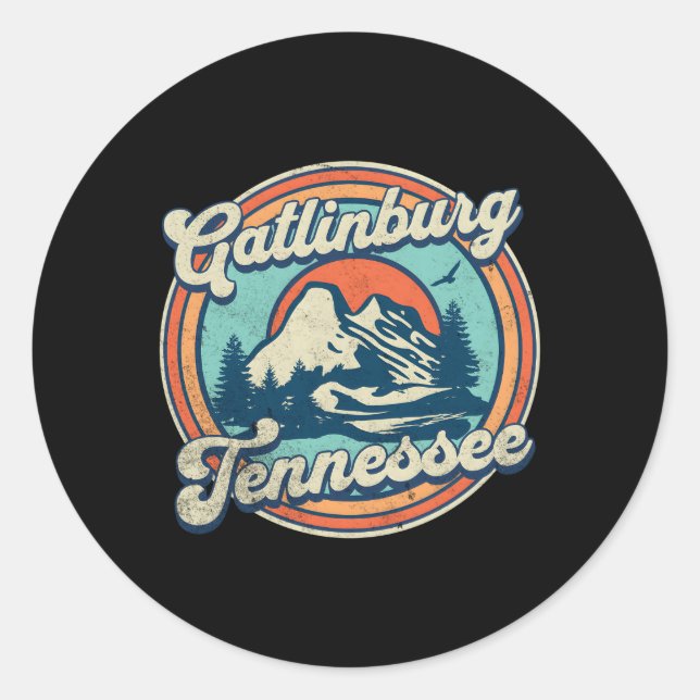 Gatlinburg Classic Round Sticker (Front)