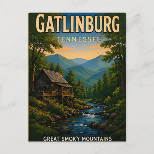 Gatlinburg Smoky Mountains Travel Gift Postcard