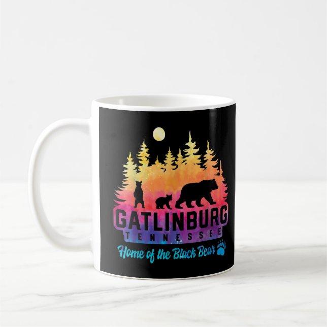 Gatlinburg Tennessee Bear Great Smoky Mountains Ti Coffee Mug (Left)