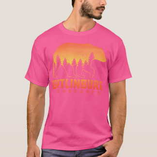 Gatlinburg Tennessee Bear Pride Hiking Camping Vin T-Shirt