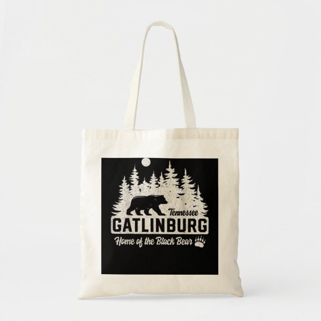 Gatlinburg Tennessee Black Bear Great Smoky Mounta Tote Bag (Front)