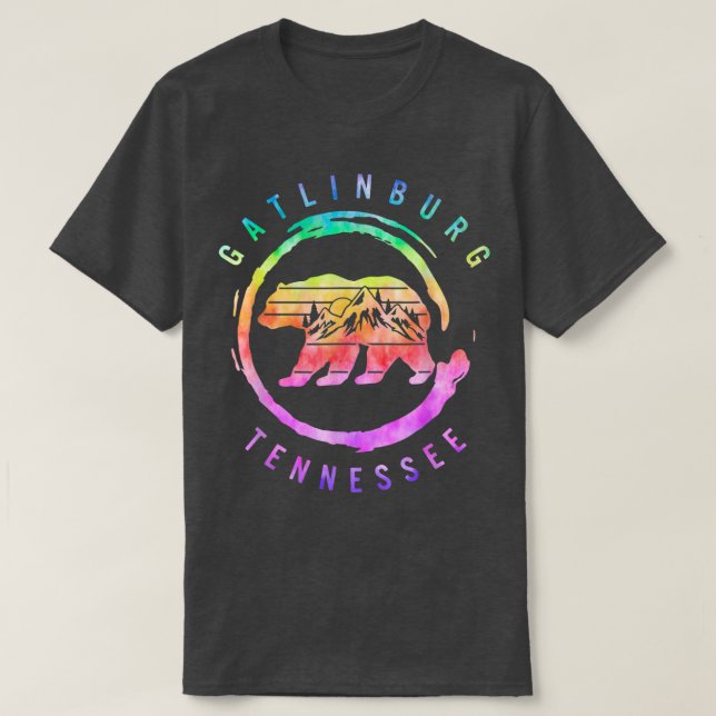 Gatlinburg Tennessee Great Smoky Mountains Bear So T-Shirt (Design Front)