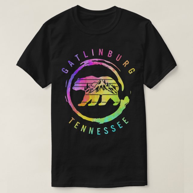 Gatlinburg Tennessee Great Smoky Mountains Bear So T-Shirt (Design Front)