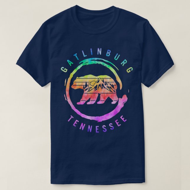 Gatlinburg Tennessee Great Smoky Mountains Bear So T-Shirt (Design Front)
