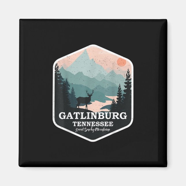 Gatlinburg Tennessee Great Smoky Mountains Hiking Magnet (Front)