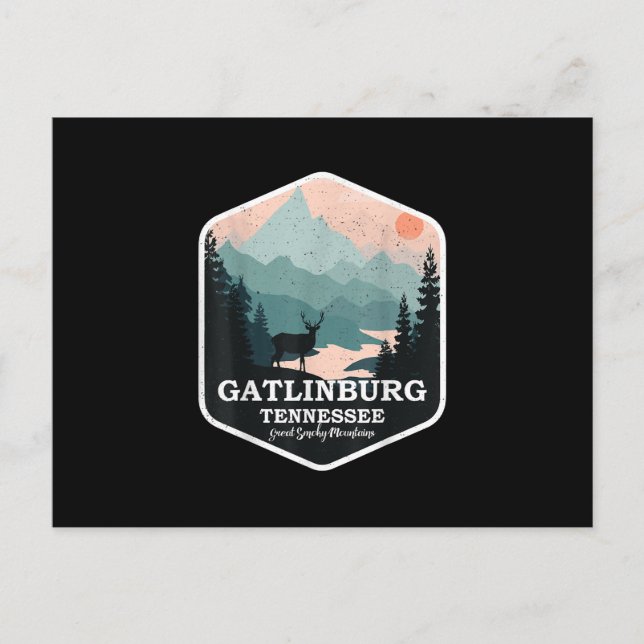 Gatlinburg Tennessee Great Smoky Mountains Hiking Postcard (Front)