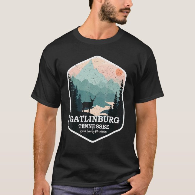 Gatlinburg Tennessee Great Smoky Mountains Hiking  T-Shirt (Front)