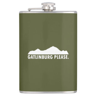 Gatlinburg Tennessee Please Hip Flask