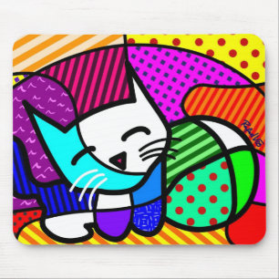 Gato Pop Mouse Pad