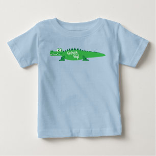 Gator Alligator Crocodile Kids 1st Birthday Party Baby T-Shirt