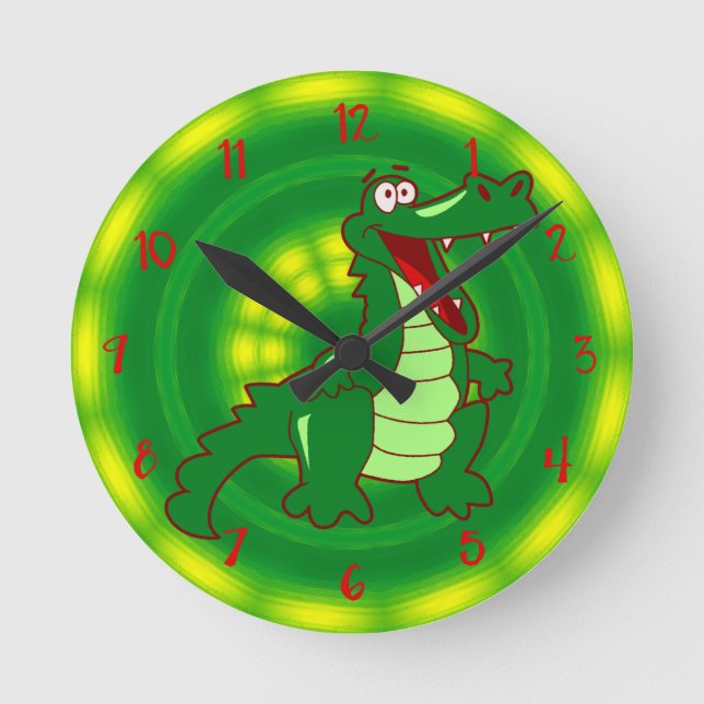 Gator Cartoon Clock (Front)