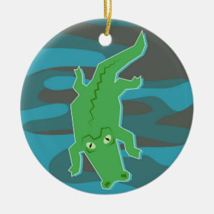Gator Ceramic Tree Decoration