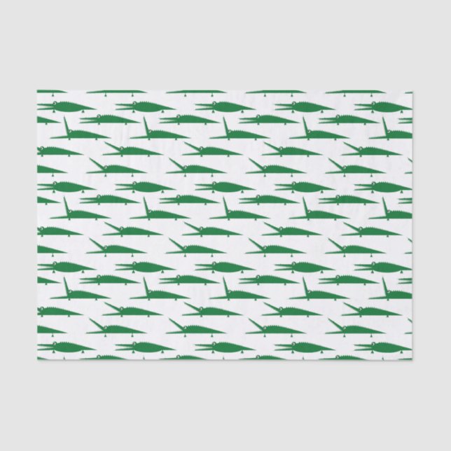 Gator Chomp | Alligator Reptile Tissue Paper (Front)