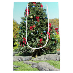 Gator Christmas Tree - Medium Christmas Gift Bag