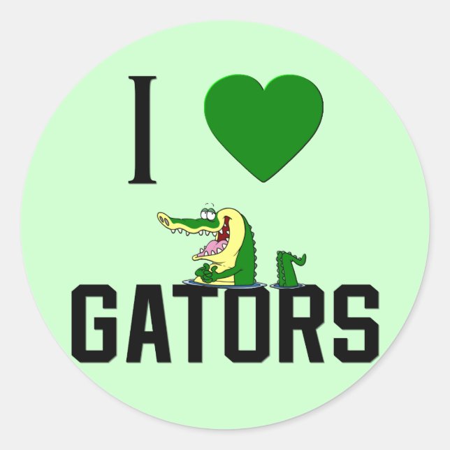 Gator Classic Round Sticker (Front)
