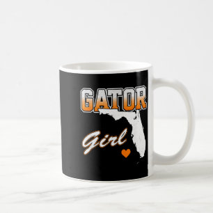 Gator Girl Florida Heart Map Souvenir Gift For Wom Coffee Mug