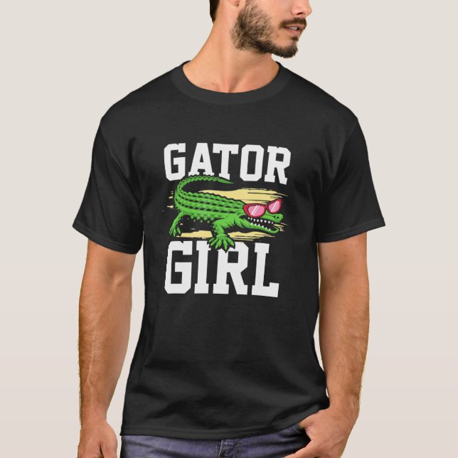 Gator Girl for Men Women Crocodile   T-Shirt (Front)