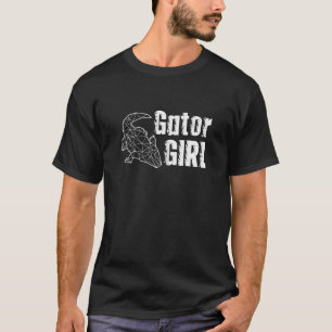 Gator Girl Polygon Alligator Women T-Shirt