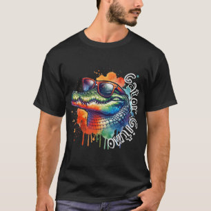 Gator Gitmo Alligator Sunglasses Watercolor Apreal T-Shirt