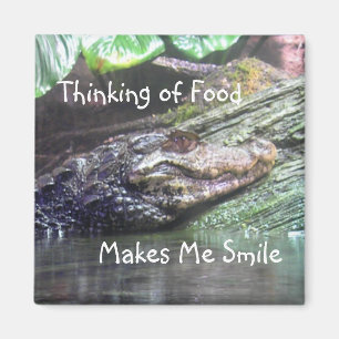 'Gator Grins: Thinking of Food - Magnet #1