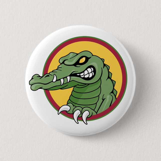 Gator Mascot 6 Cm Round Badge (Front)