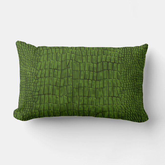 Gator Print Throw Pillow (Front)