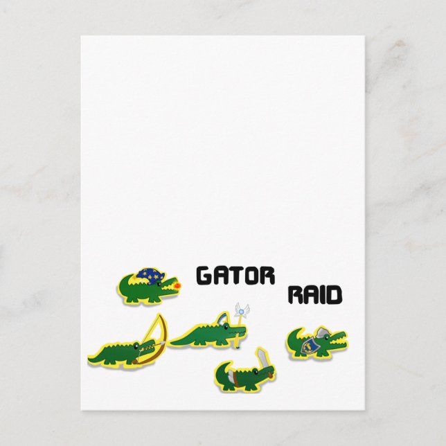 Gator Raid Postcard (Front)