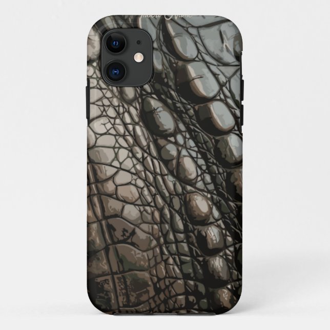 Gator Texture Case-Mate iPhone Case (Back)